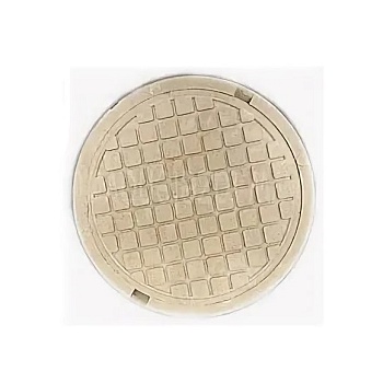 Люк КРУГЛЫЙ малый 460/60 мм (1,5т) БЕЛЫЙ полимерпесчаный