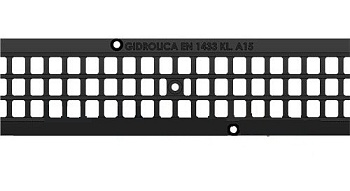 Решетка водоприемная Gidrolica Standart РВ 500*136*10мм ячеистая пластиковая кл.А15 504