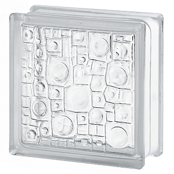 Стеклоблок Губка 19*19*8 см VITRABLOK бесцветный