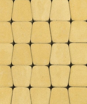 Тротуарная плитка Классико (радиусный) 60мм желтый Ландшафт