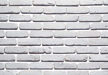 Камень декоративный Кирпич белый 2501 (0,6м2)
