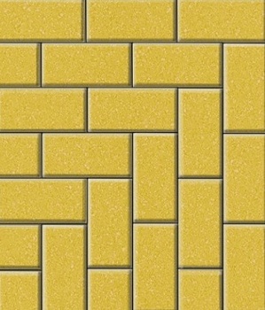 Брусчатка 60х100х200 желтая БЕТТЕКС (12,96м2) в одном ряду 1,08 м2