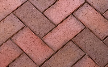 Клинкер тротуарный Красный Флэш Нотингем (540шт/п) (1м2-50 шт)