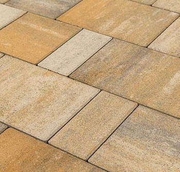 Тротуарная плитка Мюнхен 40 мм Песчанник (в поддоне 16.28м2 в ряду 0,814м2) ХЕСС СТРОЙ