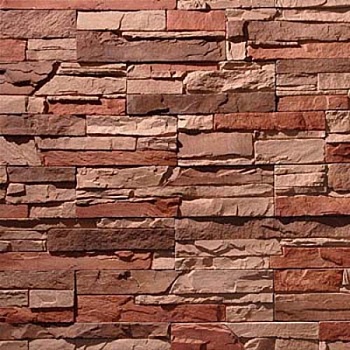 Камень декоративный Горный пласт темно-коричневый 0009 (0,7м2)