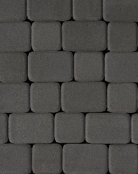 Тротуарная плитка Классико 40 мм черный гранит БЕТТЕКС (14,77м2) (в одном ряду-1,055 м2)