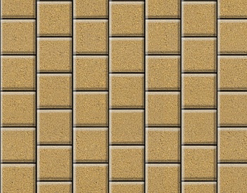 Тротуарная плитка Квадрат 40х200х200 желтый БЕТТЕКС (14м2, ряд 1,00м2)