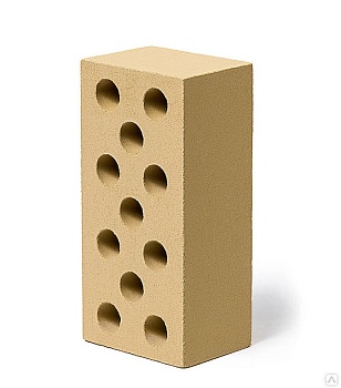 Кирпич силикатный Гулькевичи 1.4НФ М-150 Желтый пустотелый (336шт)