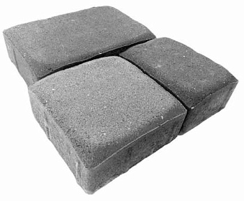 Тротуарная плитка Аурико 60 мм Серая (В ряду 0.872м2) 12,21м2 ХЕСС СТРОЙ