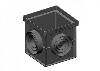 Дождеприемник Gidrolica 200*200мм (дополнительно выписываем арт.48051+ 2 шт.арт.48050+решетка 249)
