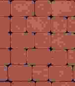 Тротуарная плитка Старый город 60мм красный фактур (11,86м2) Ландшафт