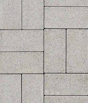 Брусчатка 40х100х200мм белая (18м2) Ландшафт