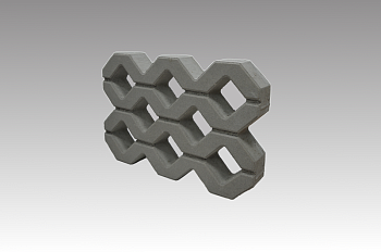 Газонная решетка 600х400х80мм Серый HESS stroy