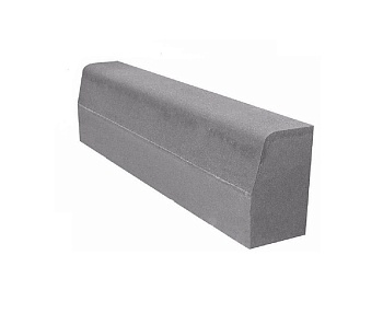 Бордюр 1000х300х150мм ООО СП Дон-Штайн серый (12шт)