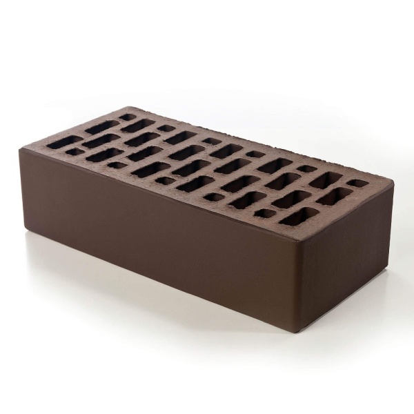 Кирпич Лицевой БРАЕР коричневый гладкий 1НФ.