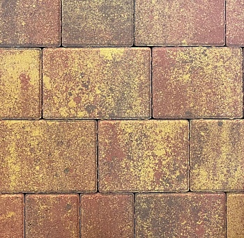 Тротуарная плитка Арт-Сити 60 мм сансет БЕТТЕКС (10,956м2, в ряду 0,913м2)