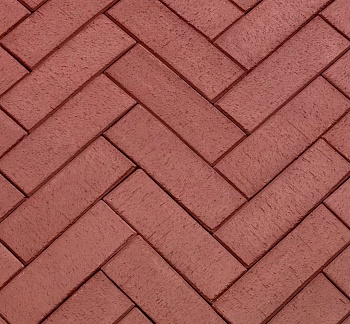 Клинкер тротуарный темно-красный Эдинбург (540шт/п) (1м2-50 шт)