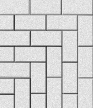 Брусчатка 40х100х200 белая БЕТТЕКС (15,12м2) в одном ряду 1,08 м2