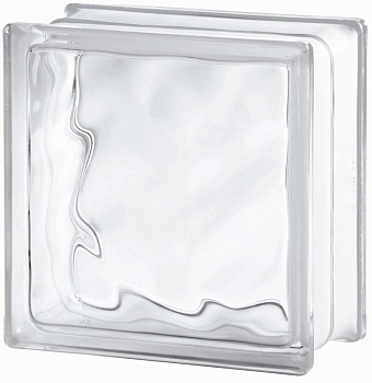 Стеклоблок Волна 19*19*8 см VITRABLOK бесцветный