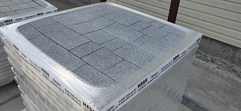 Тротуарная плитка Старый Город 40мм Гранит Серый (17,6м2/поддон; 0,88м2/ряд) ХЕСС СТРОЙ