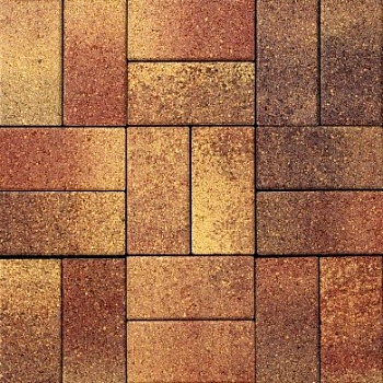 Брусчатка 40х100х200 Золотая осень Гранит (В ряду 1,44м2) 23,04м2 ХЕСС СТРОЙ