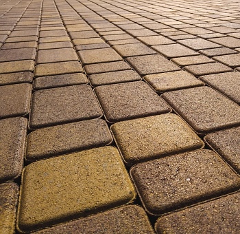 Тротуарная плитка Старый город 60мм желт-корич (11,86м2) Ландшафт