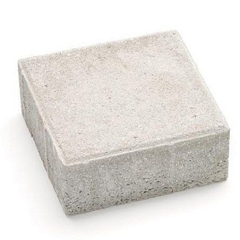 Тротуарная плитка Квадрат 40х100х100мм белый (18м2) Ландшафт