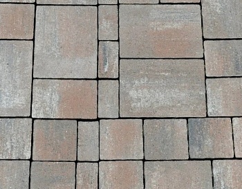 Тротуарная плитка Мюнхен 40 мм Каньон Гранит (в поддоне 16.28м2 в ряду 0,814м2) ХЕСС СТРОЙ