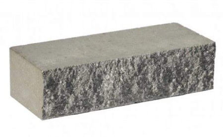 Кирпич Гиперпресс ДС 0,5НФ с фаской Асфальт (512)