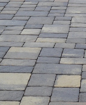 Тротуарная плитка Бержерак 40мм Хаски (В ряду 0.9м2) 18м2 ХЕСС СТРОЙ