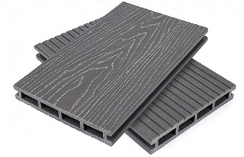 Террасная доска NanoWood Nature 3D 150х24мм 4000мм Серый