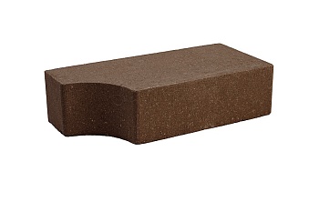 Кирпич Гиперпресс 1НФ АКВАРИД  Фигурный  Ф1 (270шт) коричневый