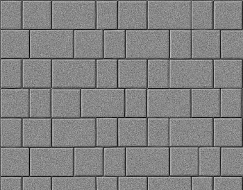 Тротуарная плитка Аурико 60 мм серый БЕТТЕКС (12,24м2) в одном ряду 1,02м2