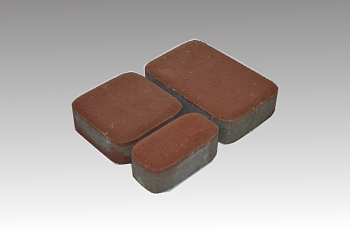 Тротуарная плитка Классико 60 мм Коричневая (В ряду 1,41м2) 21.15м2 ХЕСС СТРОЙ