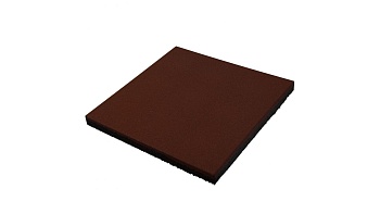 Плитка резиновая коричневая с ячейками 500*500*40