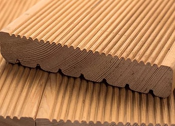 Террасная доска Jaf (лиственница) вельвет 27*142*4500 Экстра