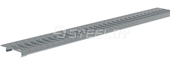 Решетка стальная штампованная SteeStart крепеж по центру DN100 А15 Стилот