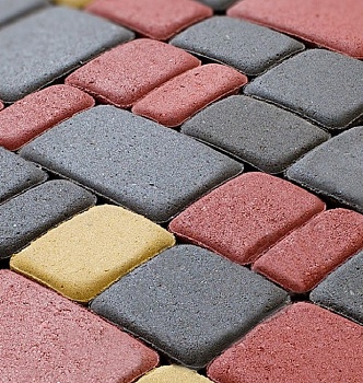 Тротуарная плитка Классико 40 мм непромыв.ГРАНИТ МИКС БЕТТЕКС (14,77м2) (в одном ряду-1,055м2)